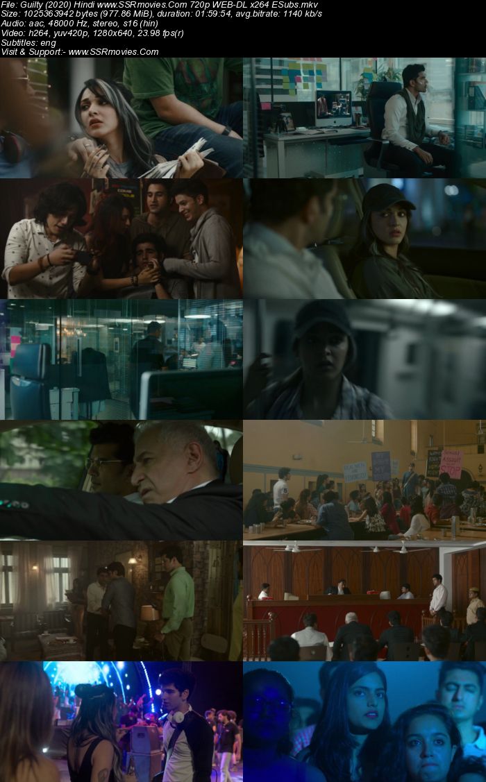 Guilty (2020) Hindi 480p WEB-DL x264 350MB ESubs Full Movie Download