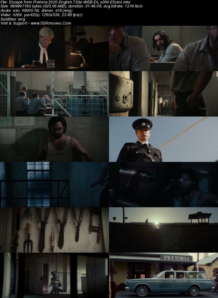 Escape from Pretoria (2020) English 720p WEB-DL x264 900MB Full Movie Download