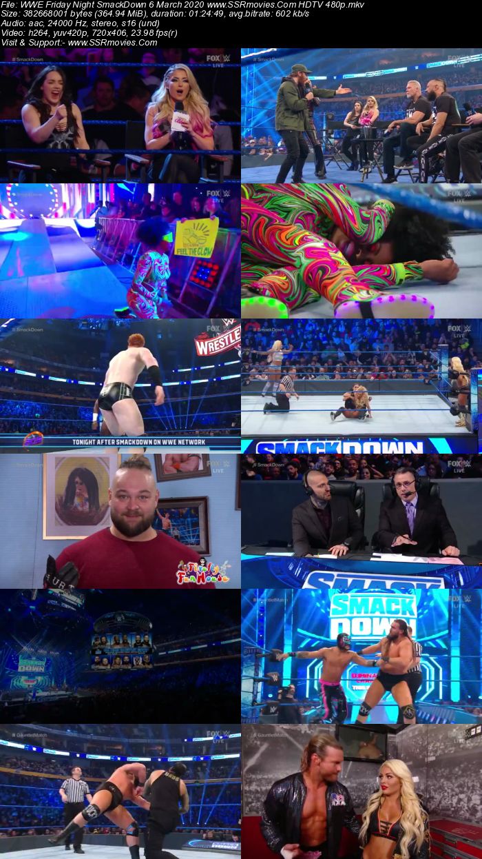 WWE Friday Night SmackDown 6 March 2020 Full Show Download 480p 720p HDTV WEBRip
