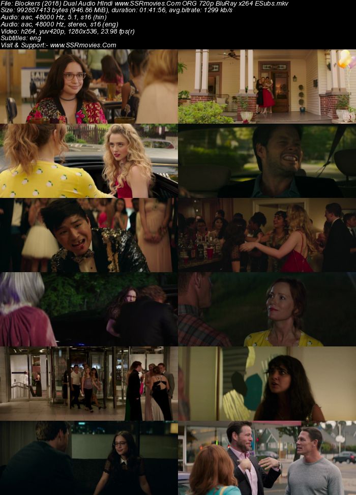 Blockers (2018) Dual Audio Hindi ORG 720p BluRay x264 950MB Full Movie Download