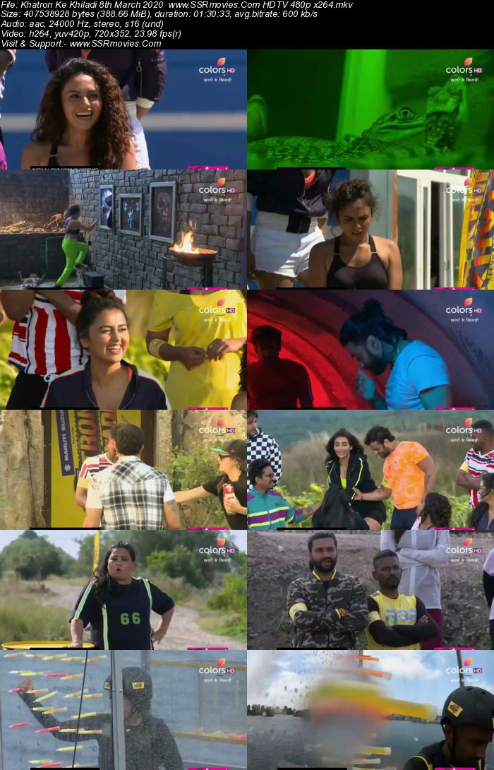 Khatron Ke Khiladi 8th March 2020 HDTV 480p x264 300MB Download