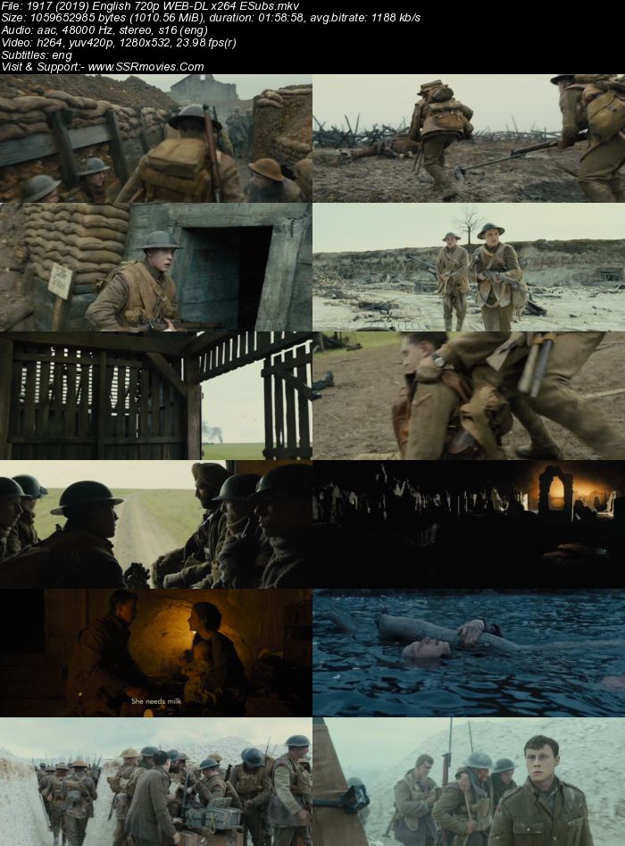 1917 (2019) English 720p BluRay x264 1GB Full Movie Download