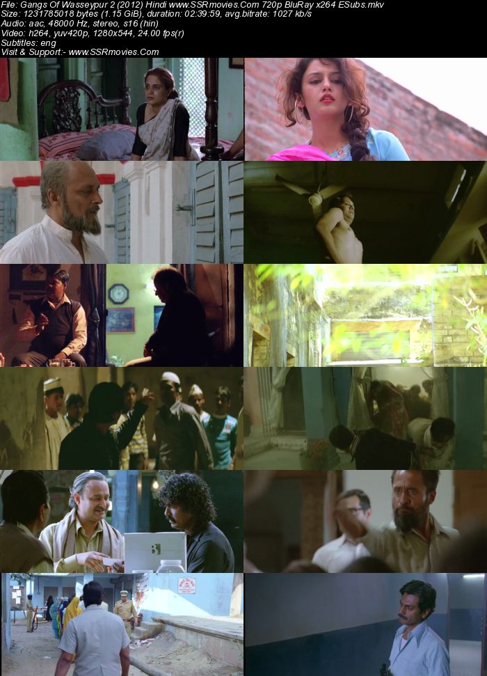 Gangs of Wasseypur - Part 2 (2012) Hindi 480p BluRay 500MB ESubs Full Movie Download