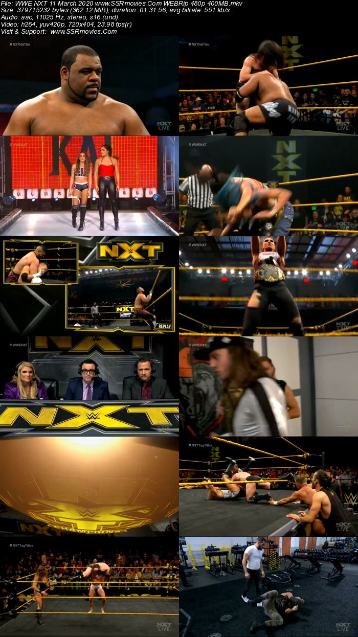 WWE NXT 11 March 2020 HDTV 480p Full Show Download