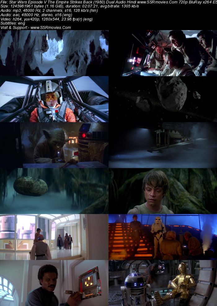 Star Wars: Episode V (1980) Dual Audio Hindi 480p BluRay 400MB ESubs Full Movie Download