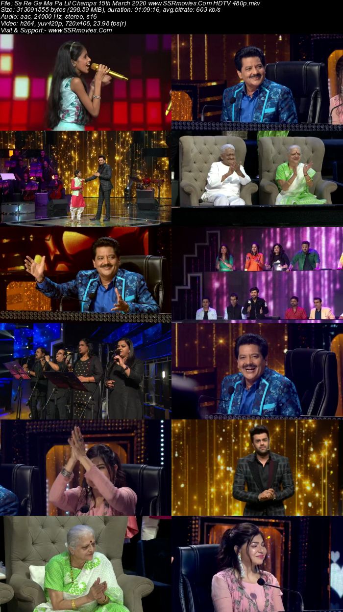 Sa Re Ga Ma Pa Lil Champs 15th March 2020 HDTV 720p 480p Full Show Download