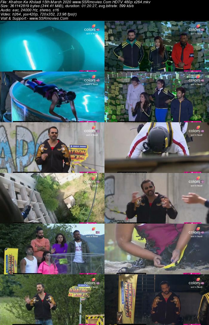 Khatron Ke Khiladi 15th March 2020 HDTV 480p x264 300MB Download