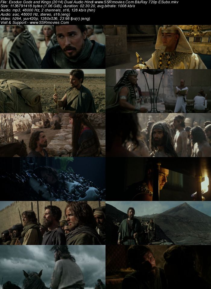 Exodus: Gods and Kings (2014) Dual Audio Hindi 720p BluRay x264 1.1GB Full Movie Download