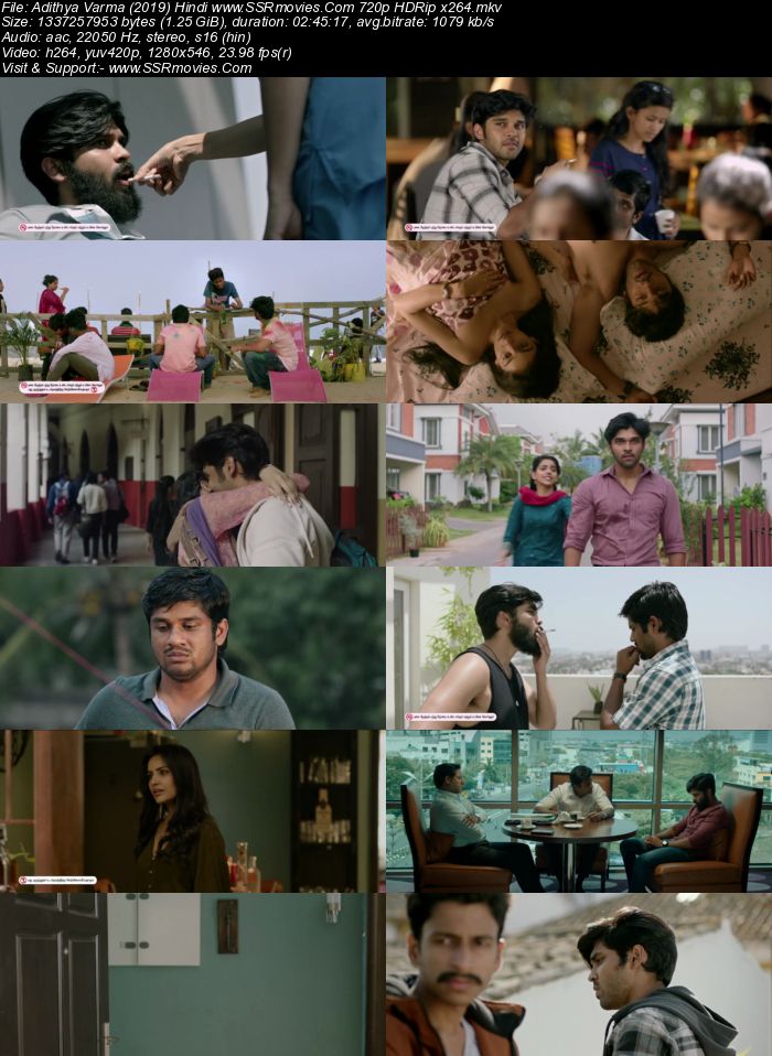Adithya Varma (2019) Hindi Dubbed 720p HDRip x264 1.2GB Full Movie Download
