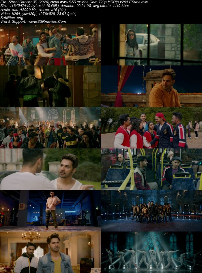 Street Dancer 3D (2020) Hindi 720p HDRip x264 1.1GB Full Movie Download