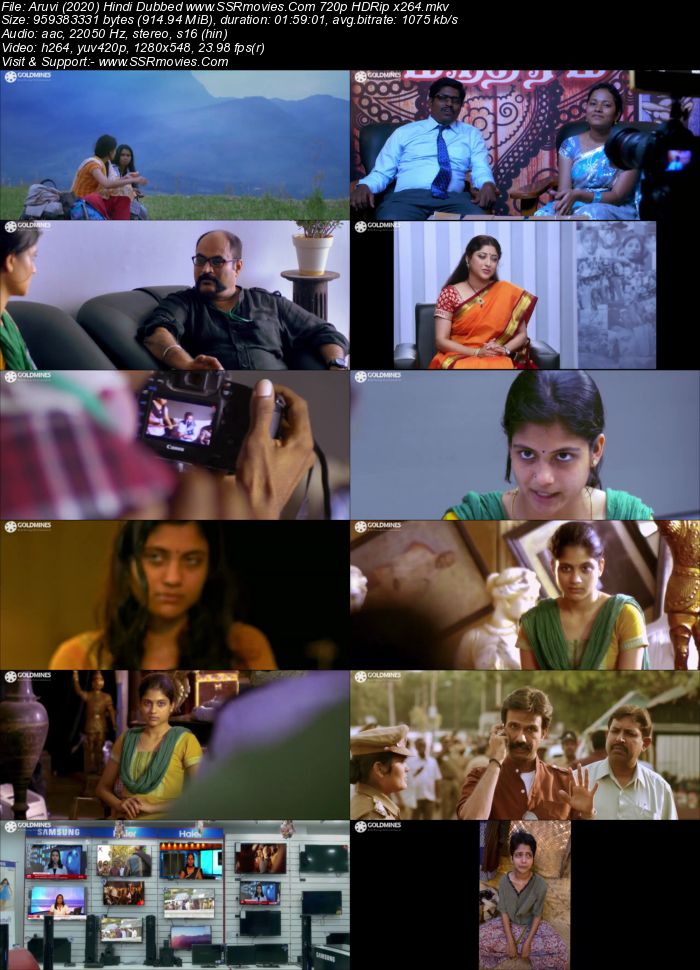 Aruvi (2020) Hindi Dubbed 720p HDRip x264 900MB Movie Download