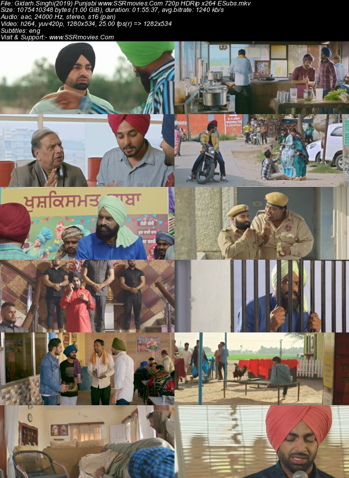 Gidarh Singhi (2019) Punjabi 480p HDRip x264 350MB ESubs Full Movie Download
