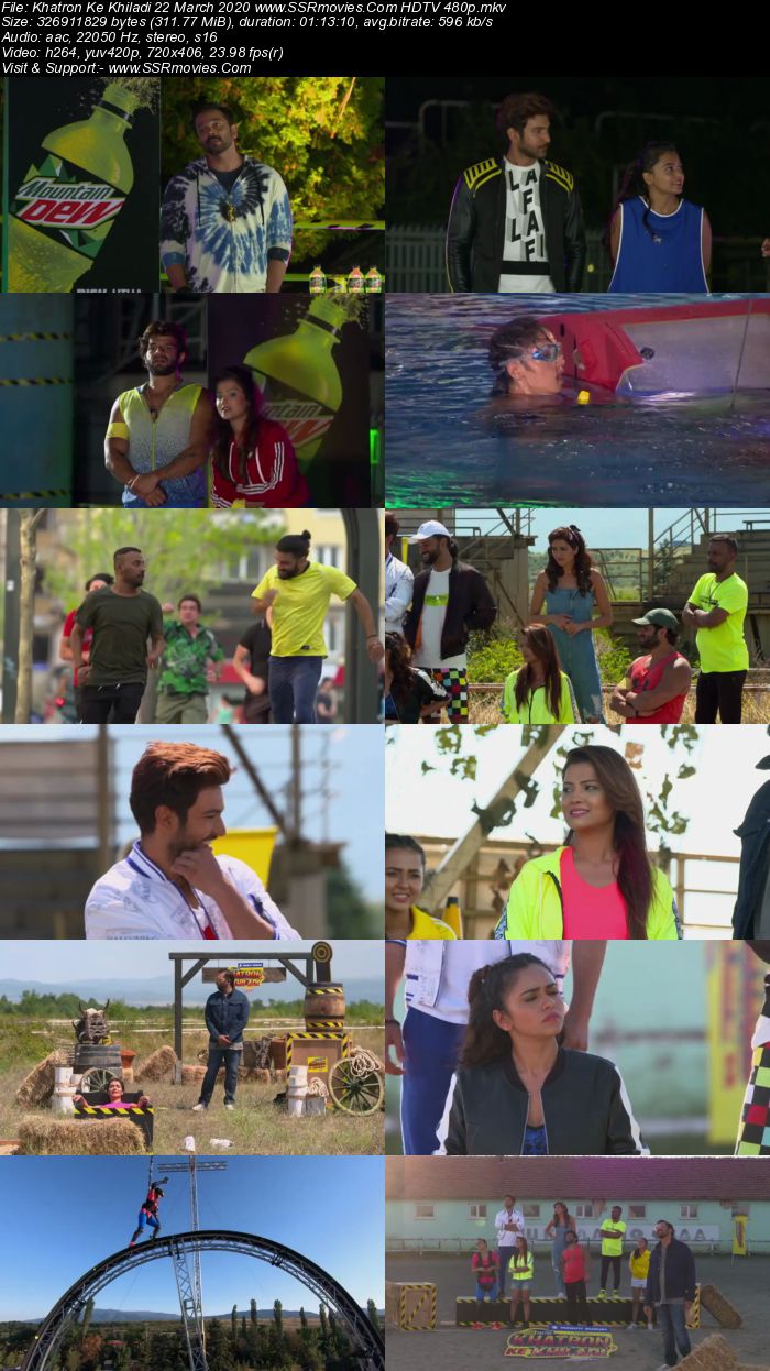 Khatron Ke Khiladi 22 March 2020 HDTV 480p x264 300MB Download