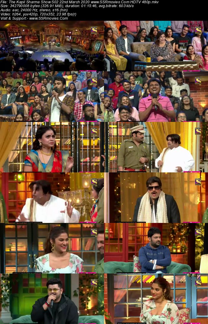 The Kapil Sharma Show S02 22 March 2020 Full Show Download HDTV HDRip 480p 720p