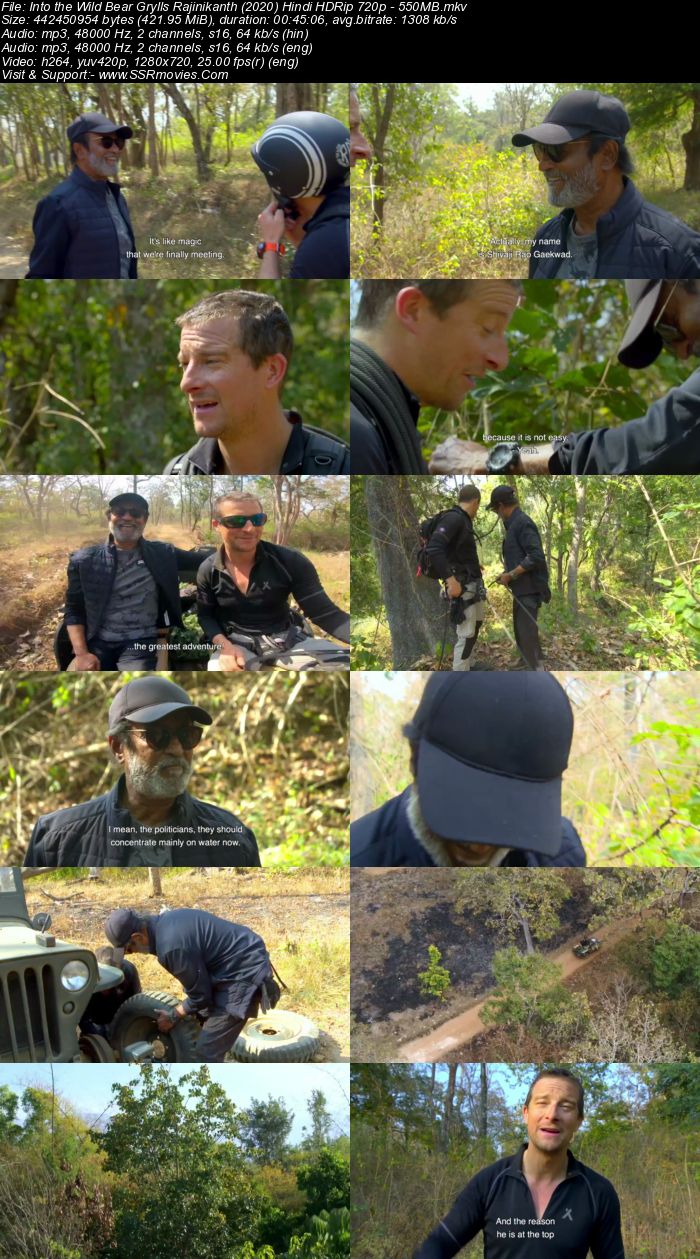 Into the Wild Bear Grylls Rajinikanth 23 March 2020 Hindi 720p HDRip x264 Download