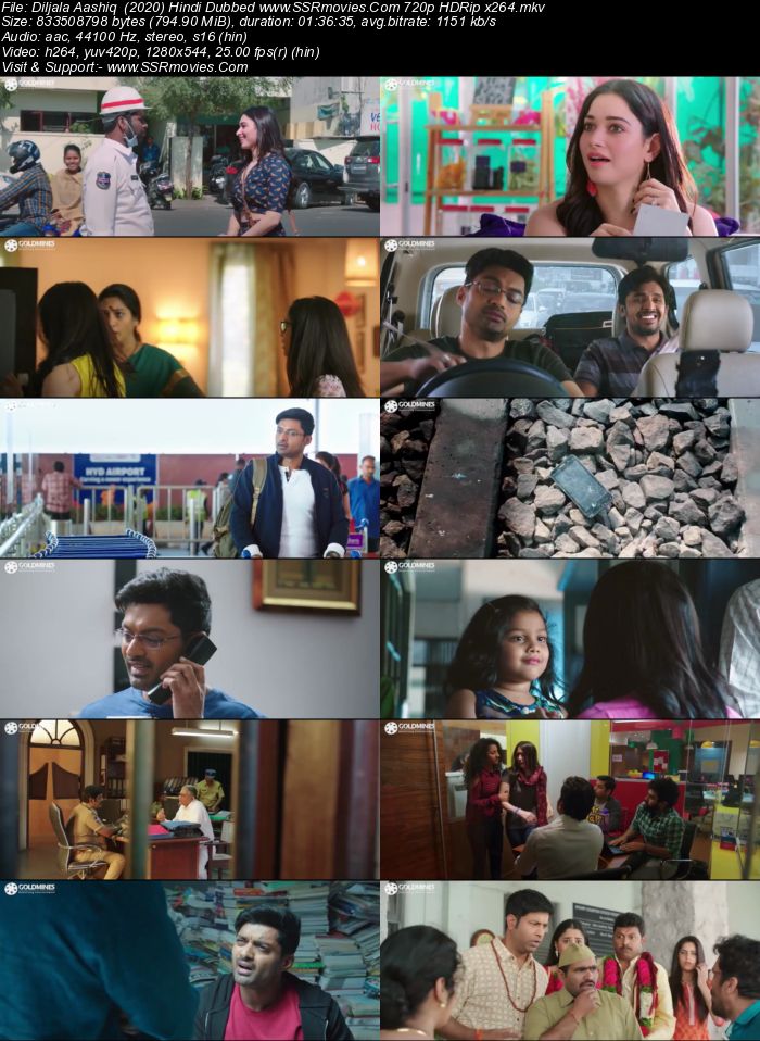 Diljala Aashiq (2020) Hindi Dubbed 720p HDRip x264 800MB Full Movie Download