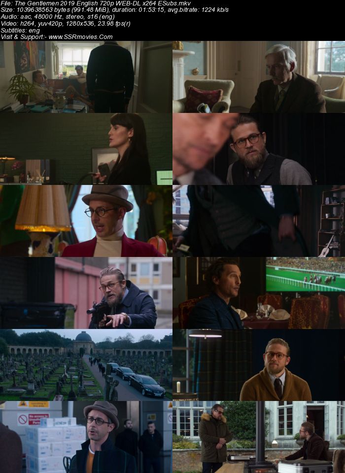 The Gentlemen (2019) English 720p WEB-DL x264 950MB Full Movie Download