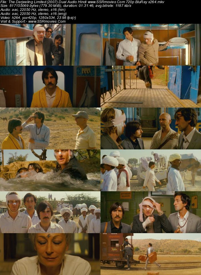 The Darjeeling Limited (2007) Dual Audio Hindi 480p BluRay x264 300MB Full Movie Download