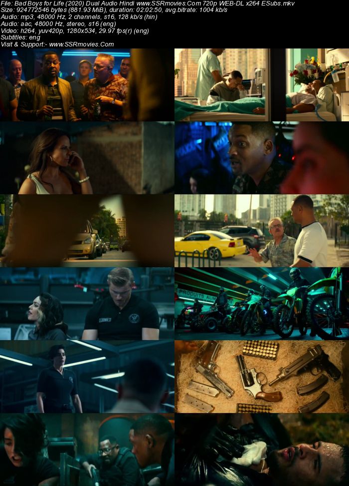 Bad Boys for Life (2020) Dual Audio Hindi 480p WEB-DL 400MB ESubs Full Movie Download