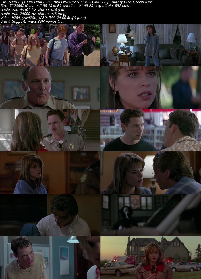 Scream (1996) Dual Audio Hindi 720p BluRay x264 700MB Full Movie Download