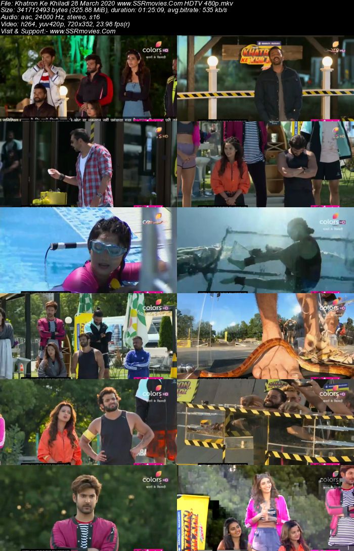 Khatron Ke Khiladi 28 March 2020 HDTV 720p 480p x264 300MB