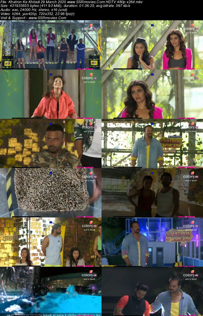 Khatron Ke Khiladi 29 March 2020 HDTV 480p x264 300MB Download