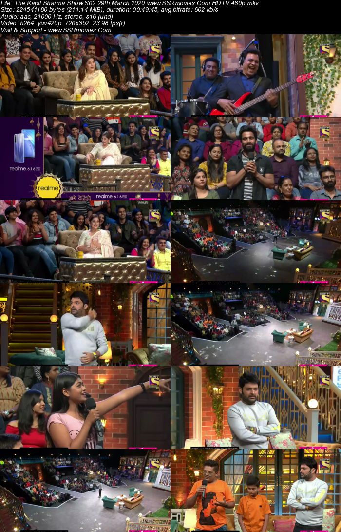 The Kapil Sharma Show S02 29 March 2020 Full Show Download HDTV HDRip 480p 720p