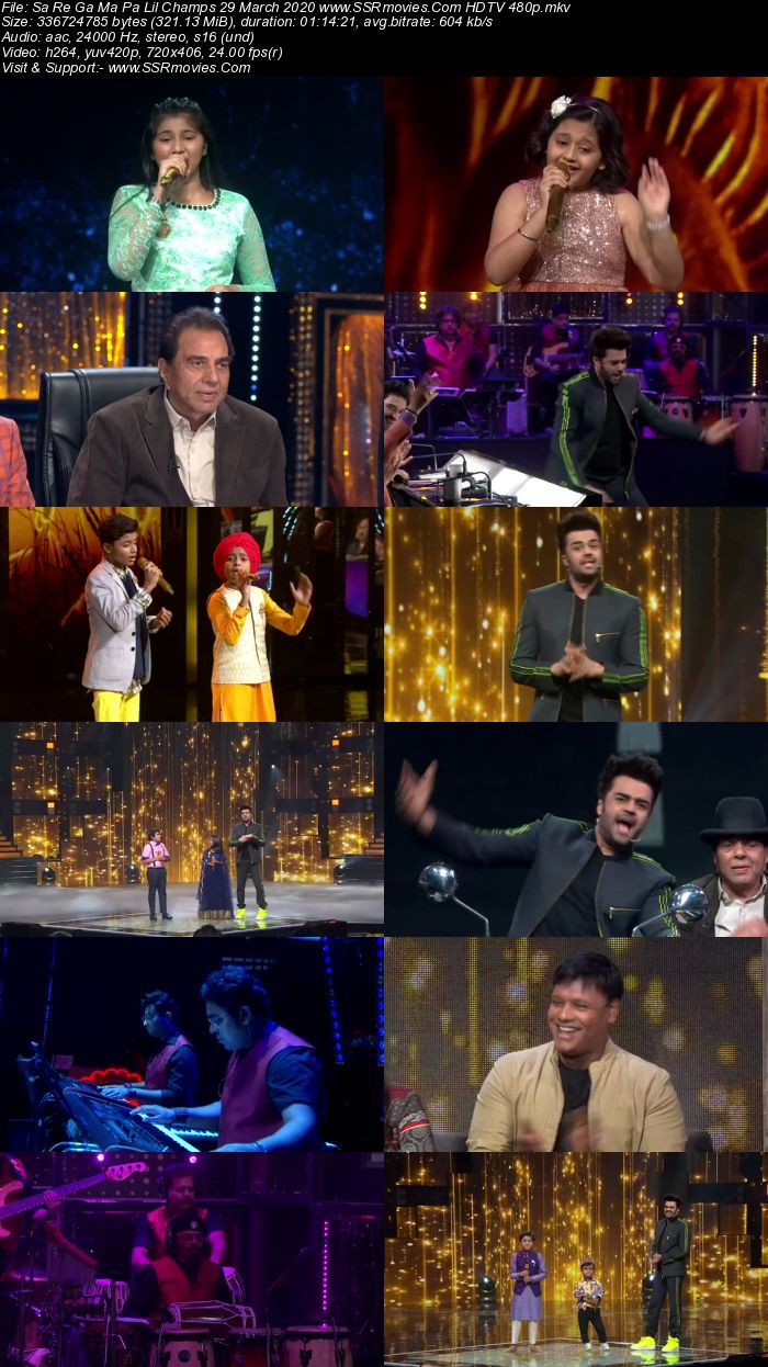 Sa Re Ga Ma Pa Lil Champs 29 March 2020 HDTV 720p 480p Full Show Download