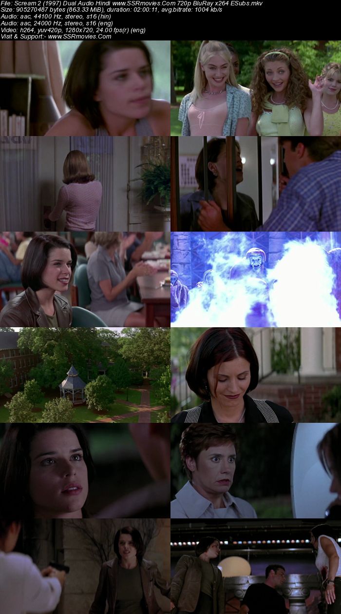 Scream 2 (1997) Dual Audio Hindi 480p BluRay x264 400MB Full Movie Download