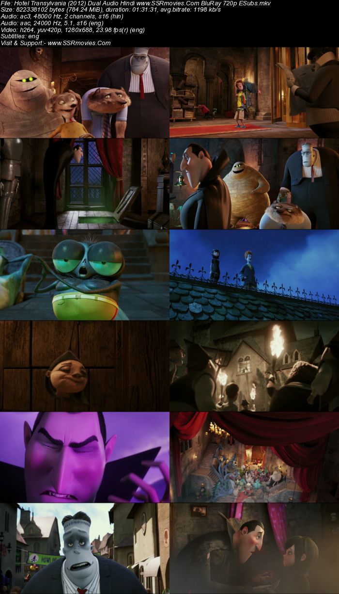 Hotel Transylvania (2012) Dual Audio Hindi 480p BluRay 300MB ESubs Full Movie Download