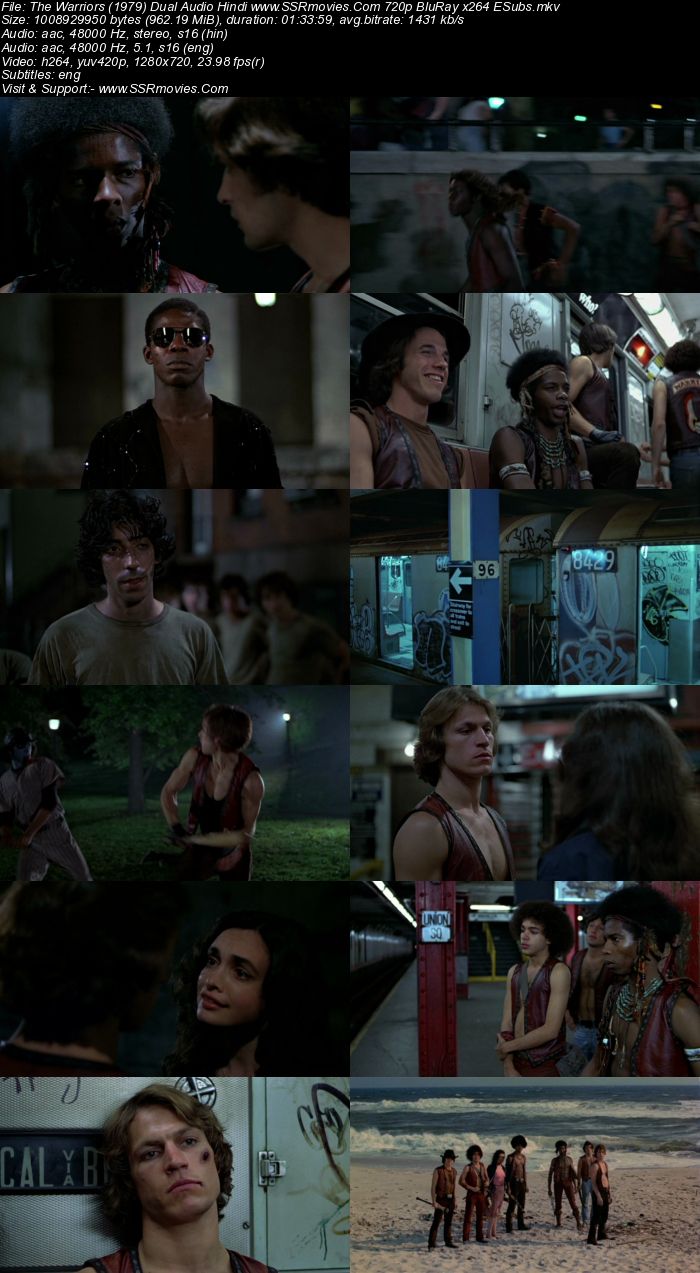 The Warriors (1979) Dual Audio Hindi 480p BluRay x264 300MB ESubs Full Movie Download