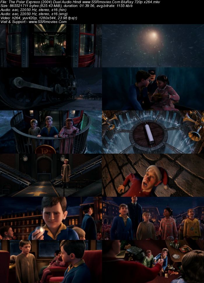 The Polar Express (2004) Dual Audio Hindi 480p BluRay x264 300MB Full Movie Download