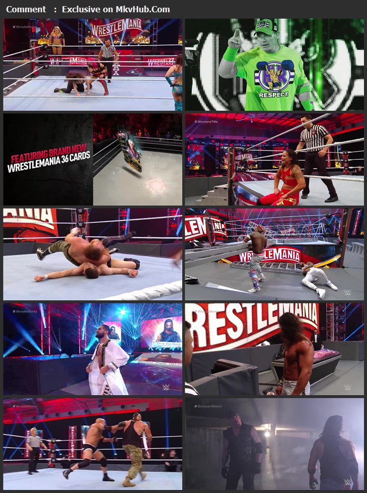 WWE WrestleMania 36 2020 720p PPV WEBRip x264 1.5GB Download