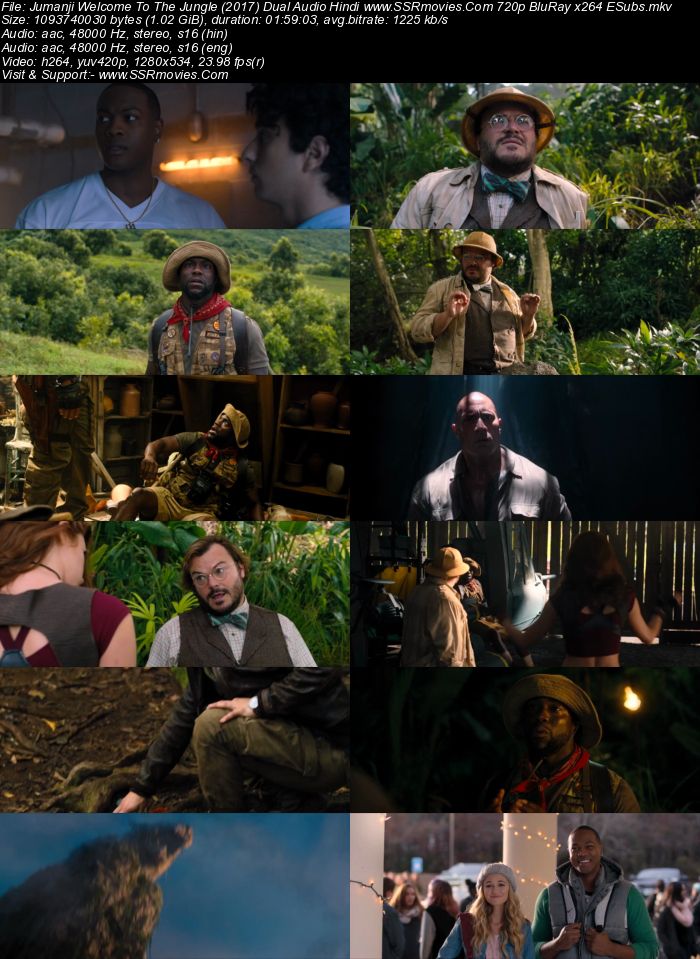 Jumanji: Welcome to the Jungle (2017) Dual Audio Hindi 720p BluRay x264 1GB Full Movie Download