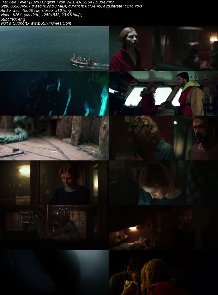 Sea Fever (2019) English 480p WEB-DL x264 300MB ESubs Full Movie Download