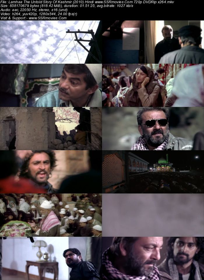 Lamhaa: The Untold Story of Kashmir (2010) Hindi 480p DVDRip 350MB Full Movie Download