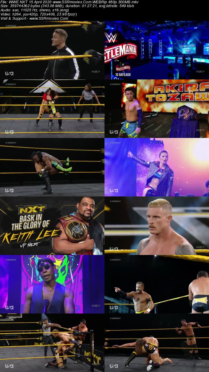 WWE NXT 15 April 2020 HDTV 480p Full Show Download