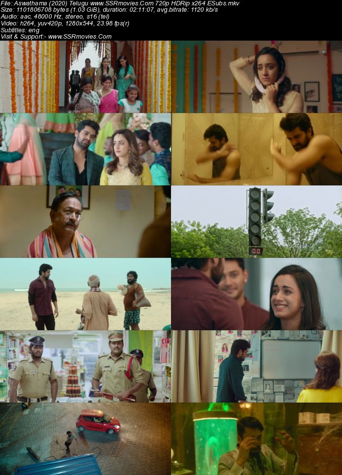 Aswathama (2020) Telugu 480p WEB-DL x264 400MB ESubs Full Movie Download