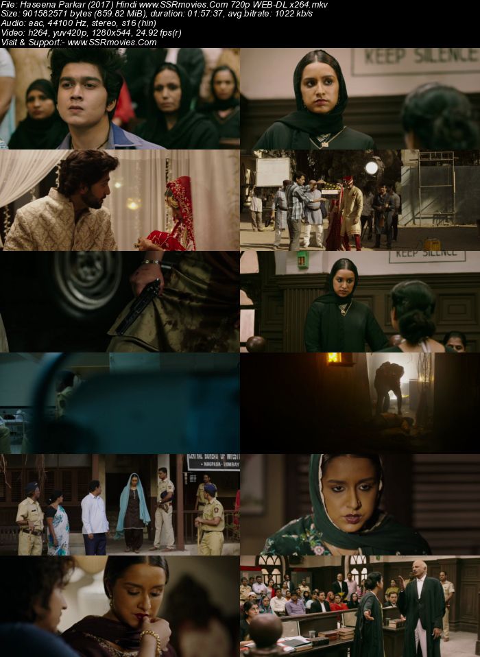 Haseena Parkar (2017) Hindi 720p WEB-DL x264 850MB Full Movie Download