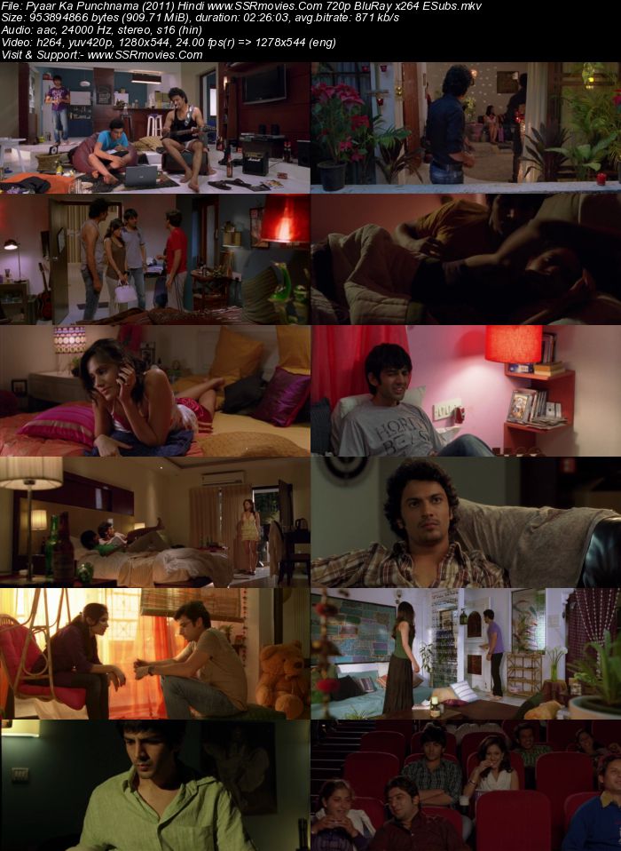 Pyaar Ka Punchnama (2011) Hindi 720p BluRay 900MB Full Movie Download