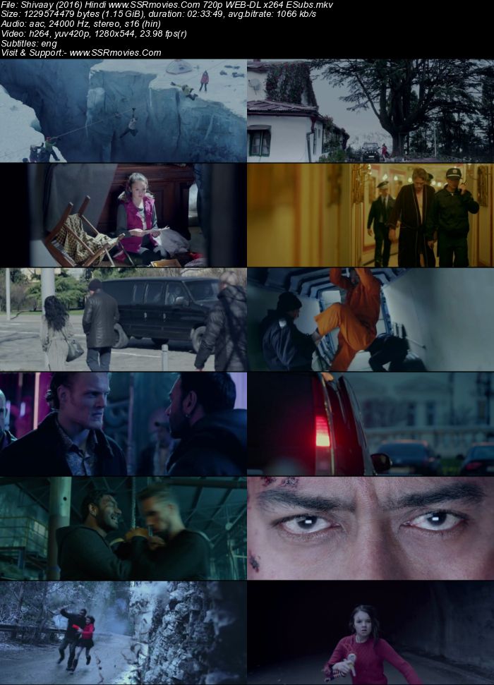 Shivaay (2016) Hindi 480p WEB-DL x264 450MB ESubs Full Movie Download