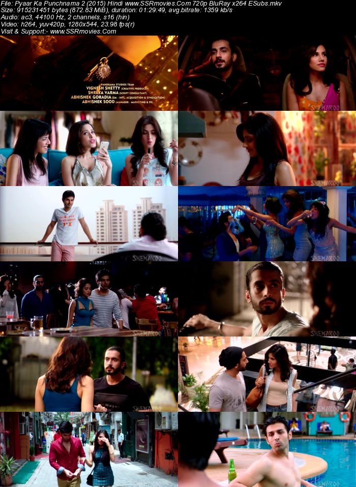 Pyaar Ka Punchnama 2 (2015) Hindi 480p WEB-DL x264 300MB Full Movie Download