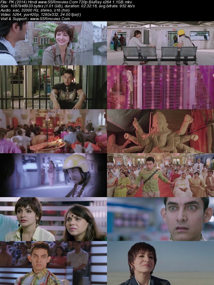 PK (2014) Hindi 720p BluRay x264 1GB Full Movie Download