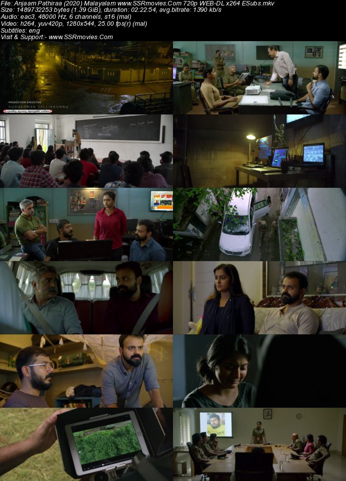 Anjaam Pathiraa (2020) Malayalam 720p WEB-DL x264 1.4GB Full Movie Download