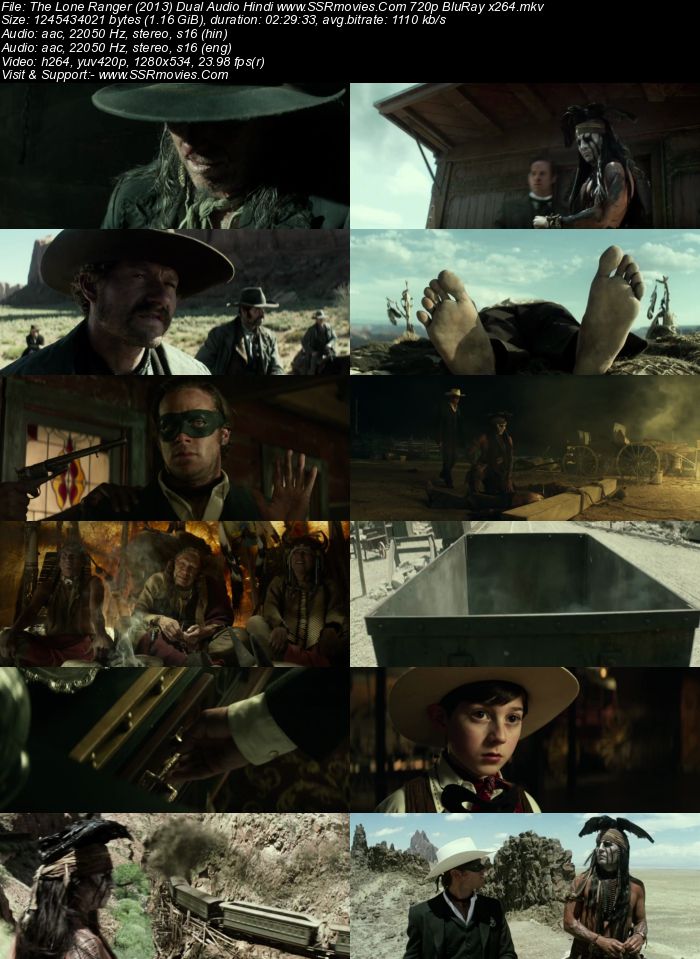 The Lone Ranger (2013) Dual Audio Hindi 720p BluRay x264 1.2GB Full Movie Download