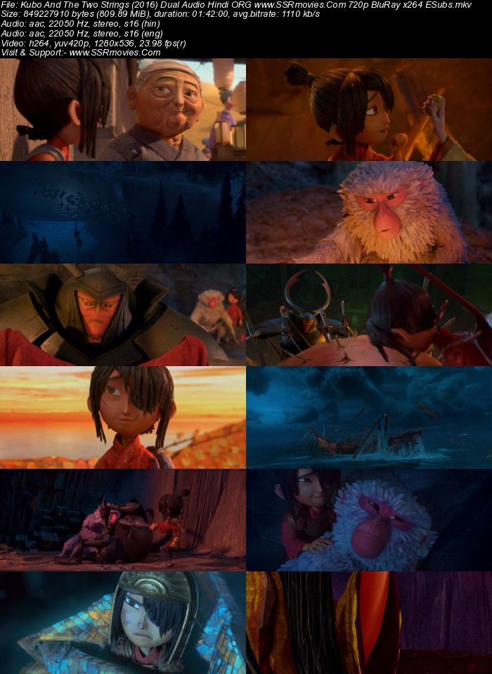 Kubo and the Two Strings (2016) Dual Audio Hindi 480p BluRay 300MB Full Movie Download