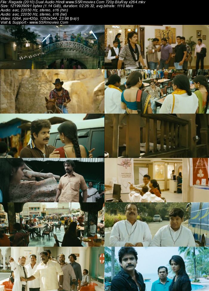 Ragada (2010) Dual Audio Hindi 480p BluRay x264 450MB Full Movie Download