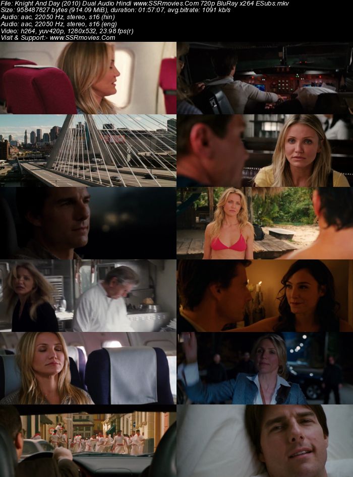 Knight and Day (2010) Dual Audio Hindi 480p BluRay x264 350MB Full Movie Download