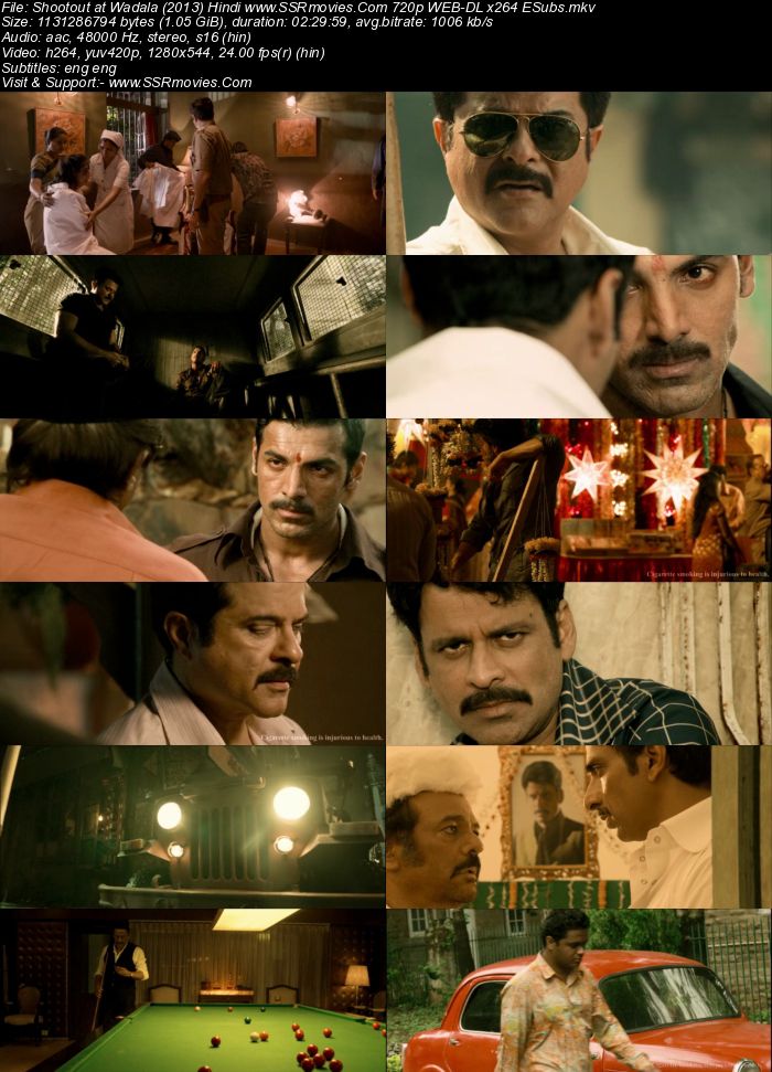 Shootout at Wadala (2013) Hindi 480p WEB-DL x264 450MB ESubs Full Movie Download