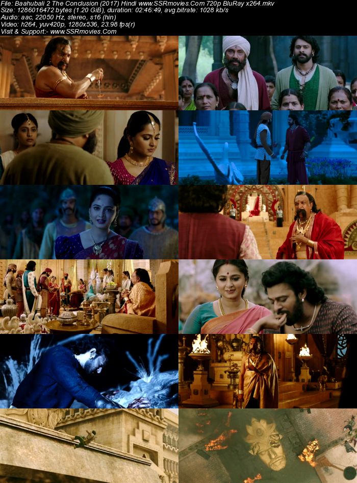 Baahubali 2: The Conclusion (2017) Hindi 720p BluRay x264 1.2GB Full Movie Download